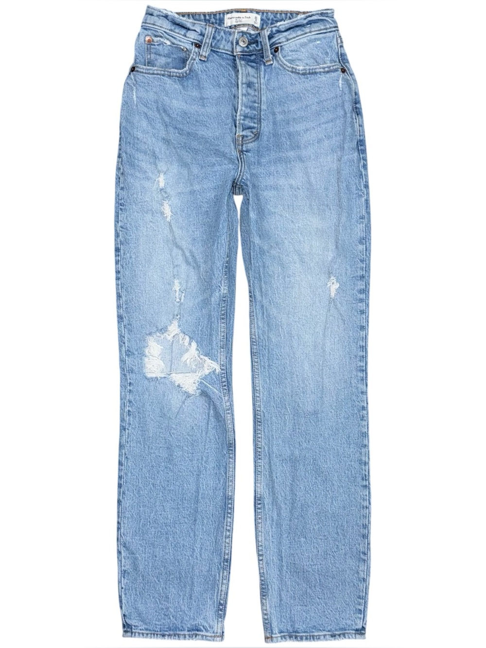 Abercrombie & Fitch Jeans The Dad High Rise Curve Love Distressed Women’s 25 / 0